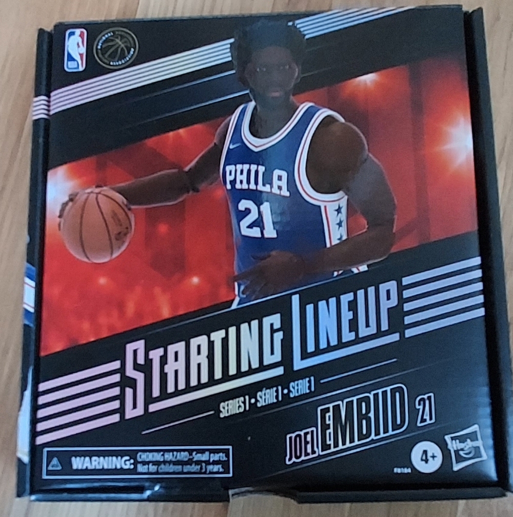 Joel Embiid Starting Lineup 2022 NBA Philadelphia 76ers Series 1 Figure New READ